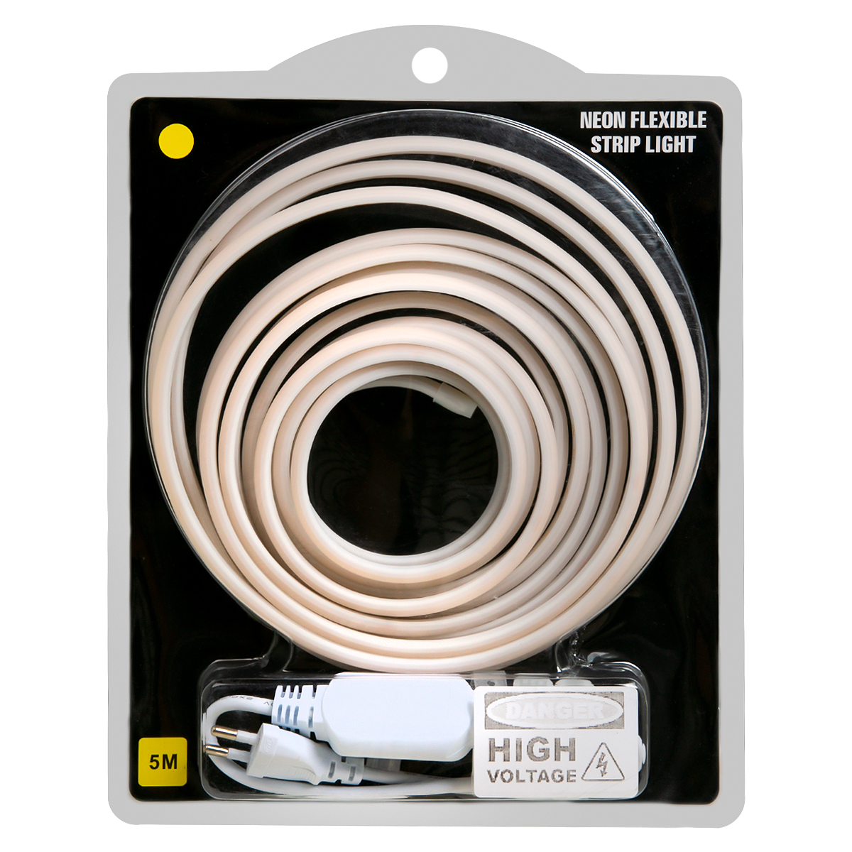 Лента гибкая светодиодная неоновая с вилкой питания 220 В-COB - комплект 288D 3000k 5M