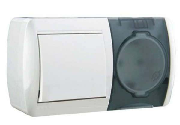 NATA 710 0200 170 Выкл +роз 10А кр бел о/у NATA 710 0200 170 Выкл +роз 10А кр бел о/у