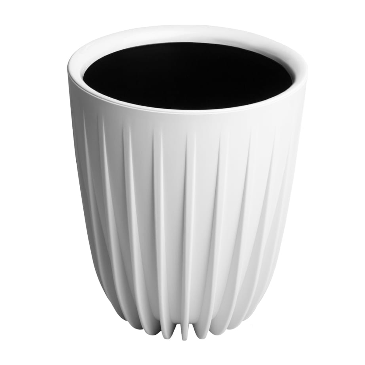 Горшок пластиковый СИГМА БЕЛЫЙ с вкладкой, d.25 h.30 10,2 л.