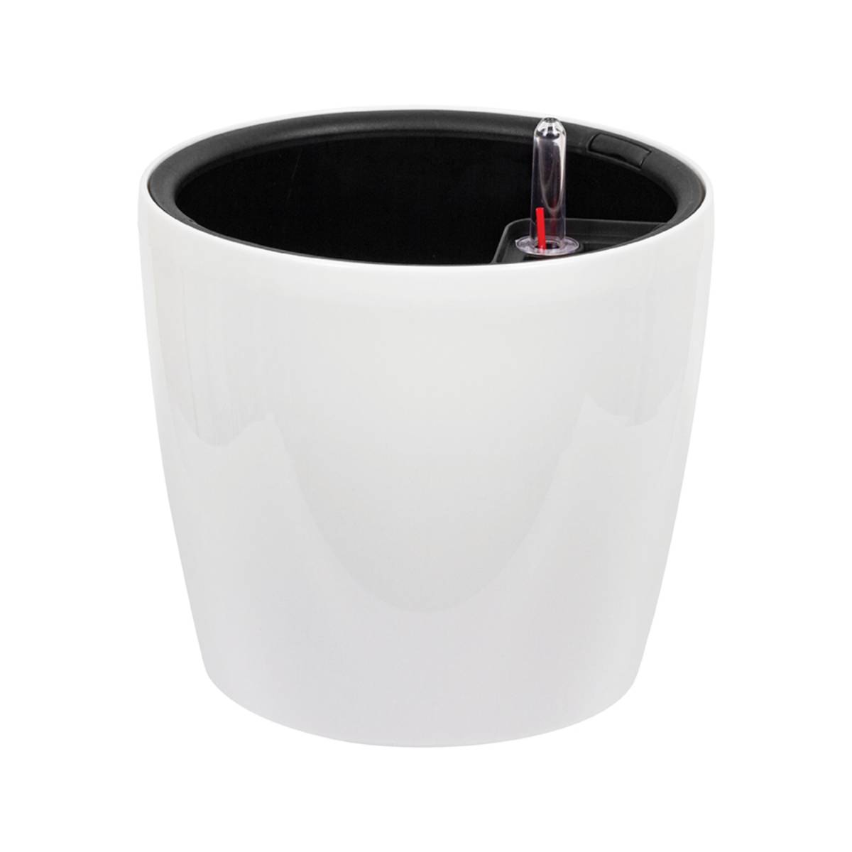 Кашпо IDEA АНФА D220мм с вставкой и с автополивом Белый М 3232