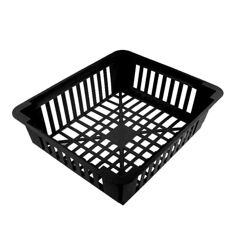 Корзина для луковичных квадрат  25*7см чёрная