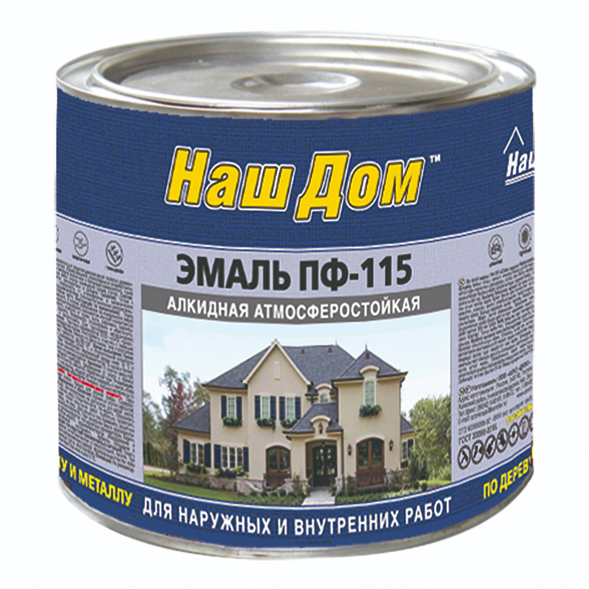 Эмаль ПФ-115 Наш Дом Парижская зелень   2,4 кг. Эмаль ПФ-115 Наш Дом Парижская зелень   2,4 кг.