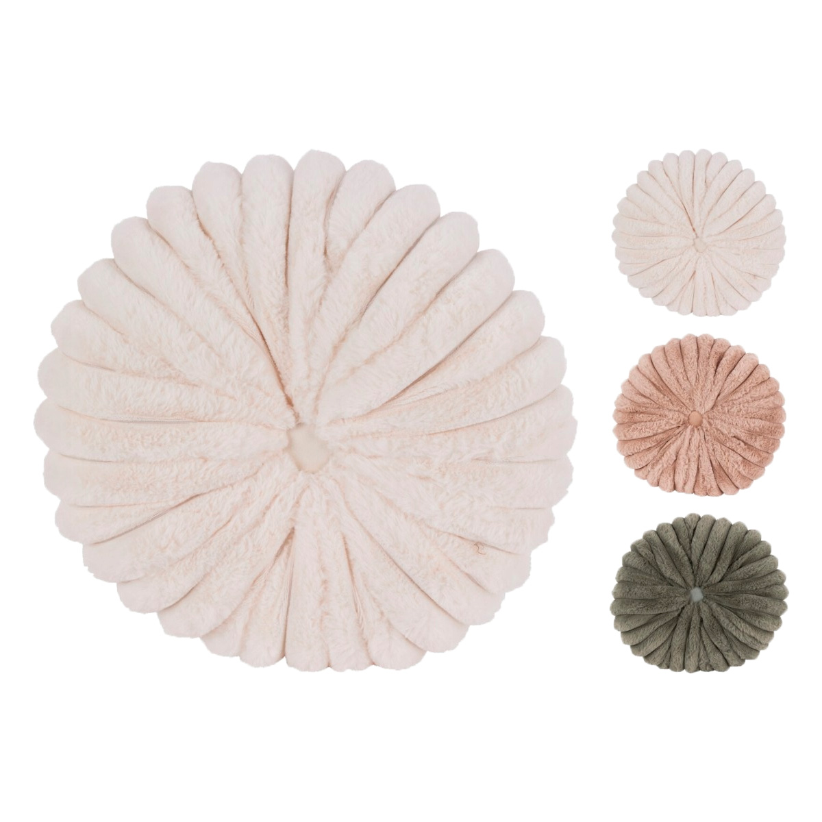 Подушка декоративная круглая 38 см 3 цвета в ассортименте AAE823000 К