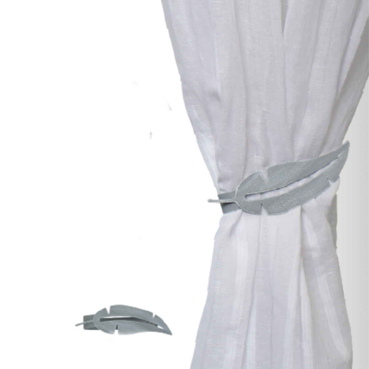 Подхват для штор на магните Luance PLUME серый 2493934