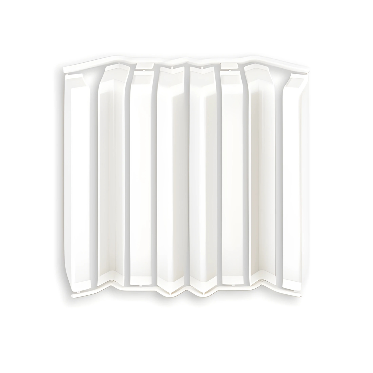 Накладки для плинтуса фигурного 80мм "Идеал Дюра" (набор из 8 эл. во флоупаке), 037 Молочно-белый