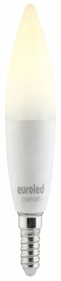 Лампа светодиодная Euroled Comfort С37 15W 3000K Е14 матовая