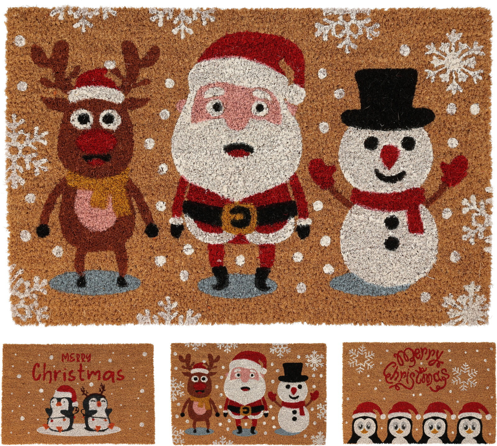 Коврик интерьерный с новогодним дизайном Koopman 3 вида в ассортименте A82000010