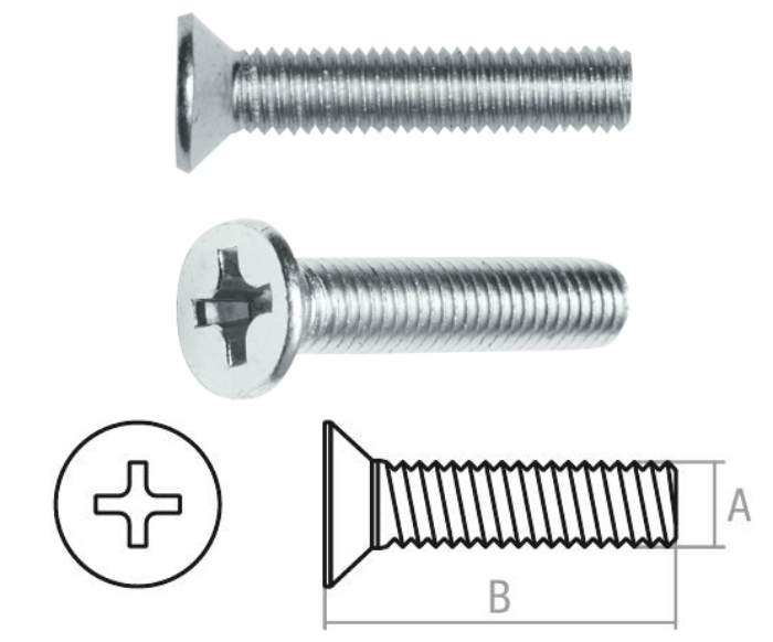 Винт М4х10 мм потай. головка, цинк, кл.пр. 5.8, DIN 965 (25 шт в зип-локе) STARFIX Винт М4х10 мм потай. головка, цинк, кл.пр. 5.8, DIN 965 (25 шт в зип-локе) STARFIX