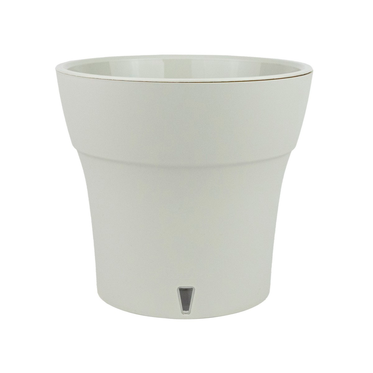 Горшок пластиковый с вкладкой, ДАЛИ СОФТ 1,2 л, цвет Серый