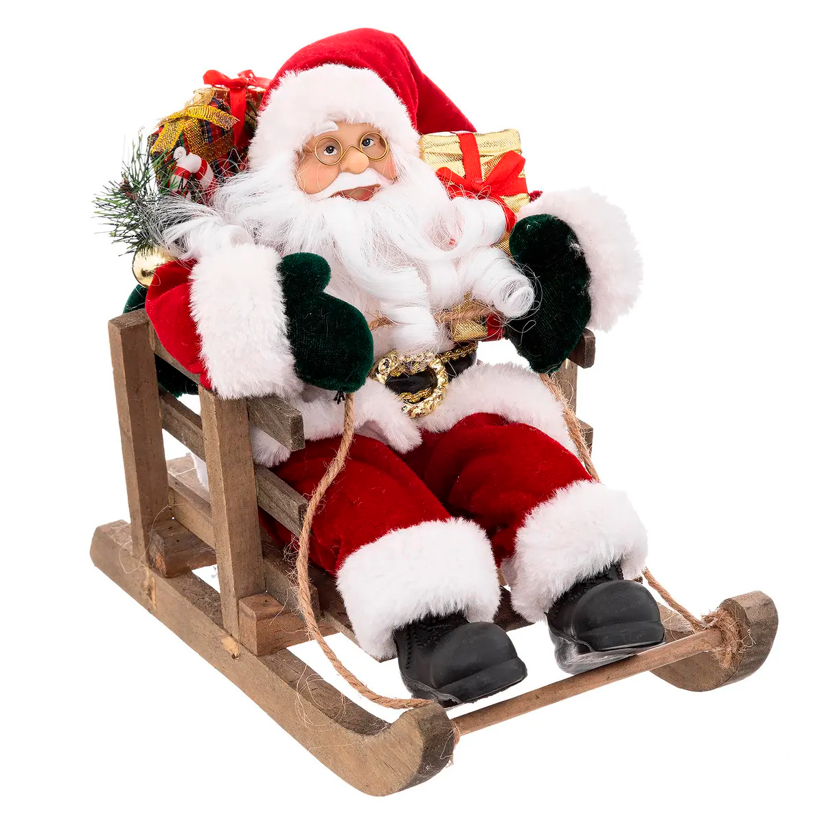 Фигурка декоративная Feeric Санта на санях 26х26х15 см 128445F2