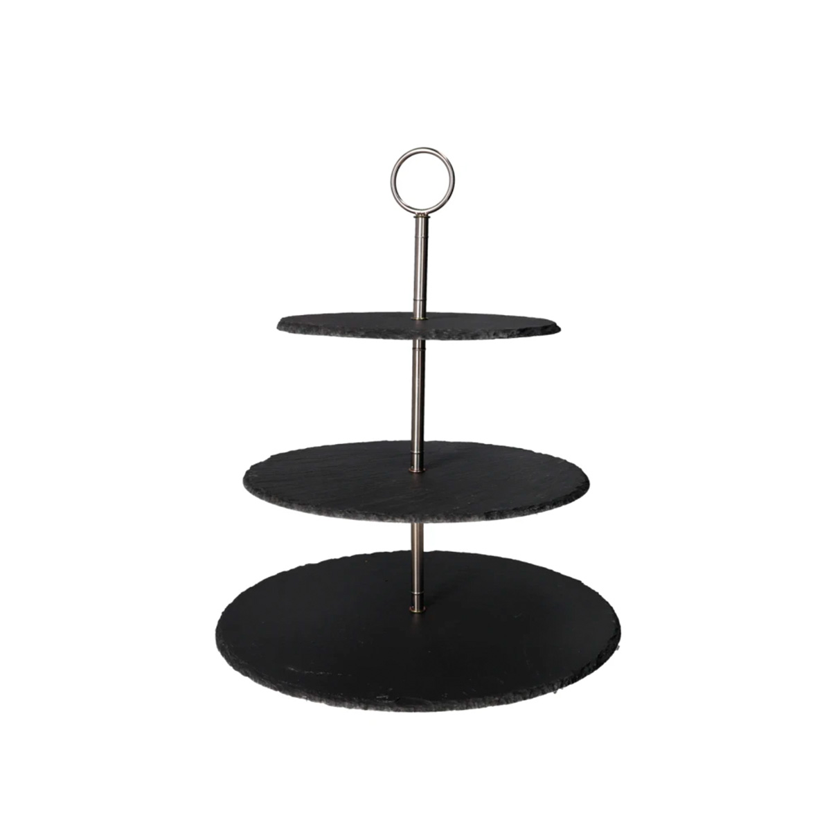 Этажерка сервировочная DH 3 ярусная черный камень CZT44-13