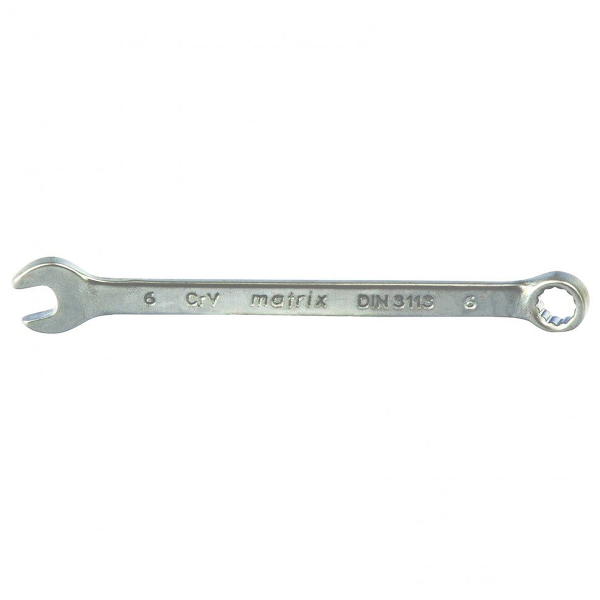 Ключ комбинированный Matrix 6мм CrV матовый хром