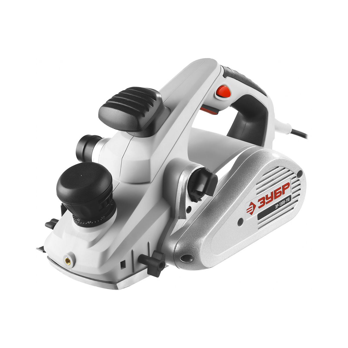 Рубанок ЗУБР электрический станина глубина 3,5 мм 16000 об/мин 110мм 1300Вт