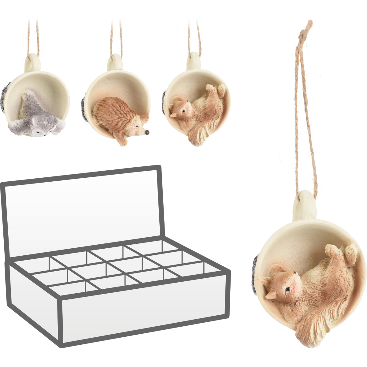 Украшение подвесное Лесные животные 3 вида в ассортименте APF540300 К