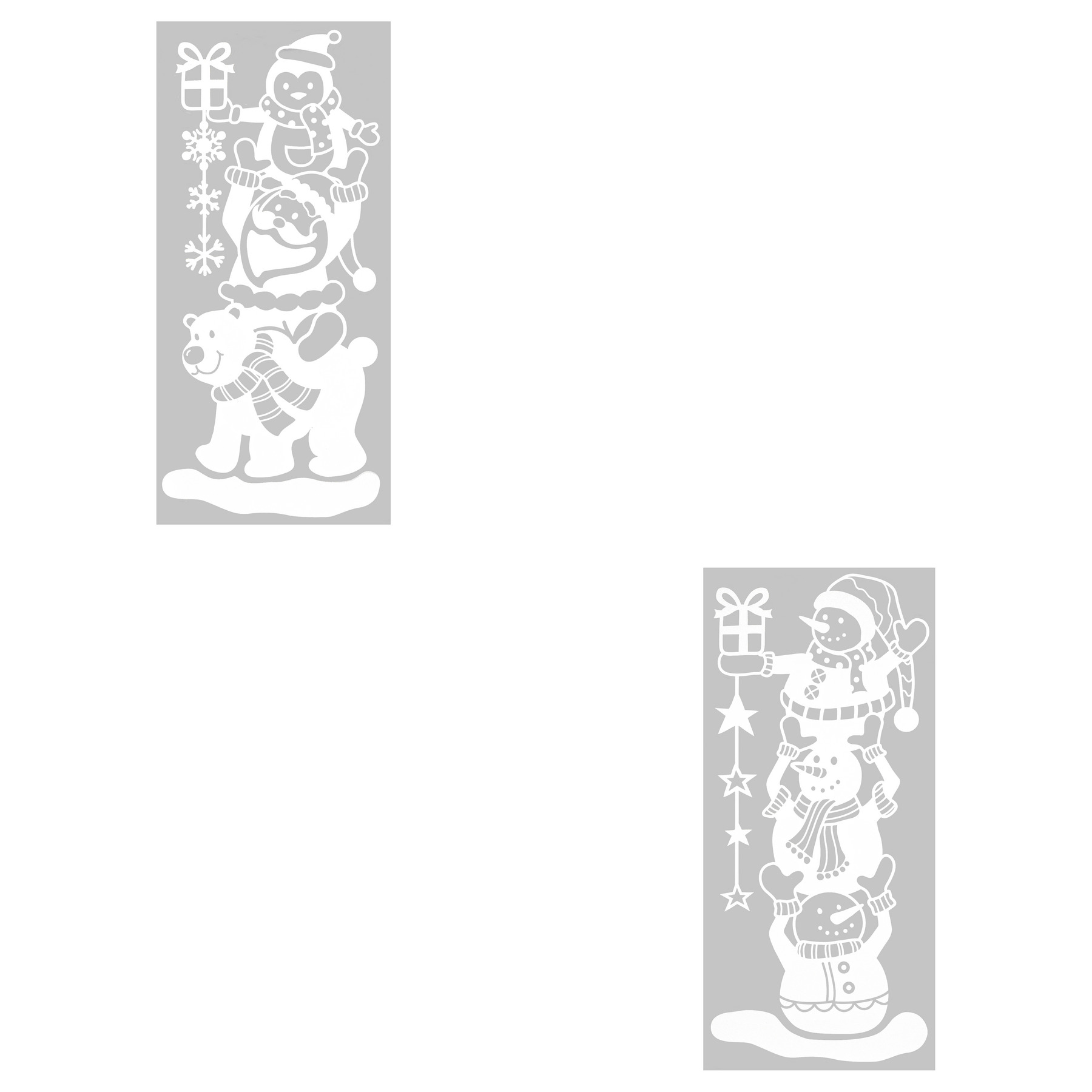 Наклейки на окна Feeric Пирамида 29х49 см 2 вида в ассортименте 208248