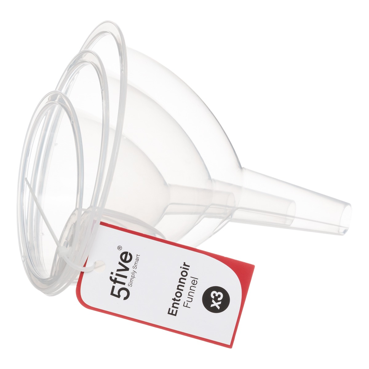Набор воронок 5Five 3 шт пластик 167721
