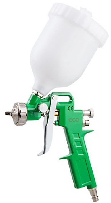 Краскораспылитель ECO SG-1000 (HVLP, сопло ф 1.5мм, верх. бак 600мл)