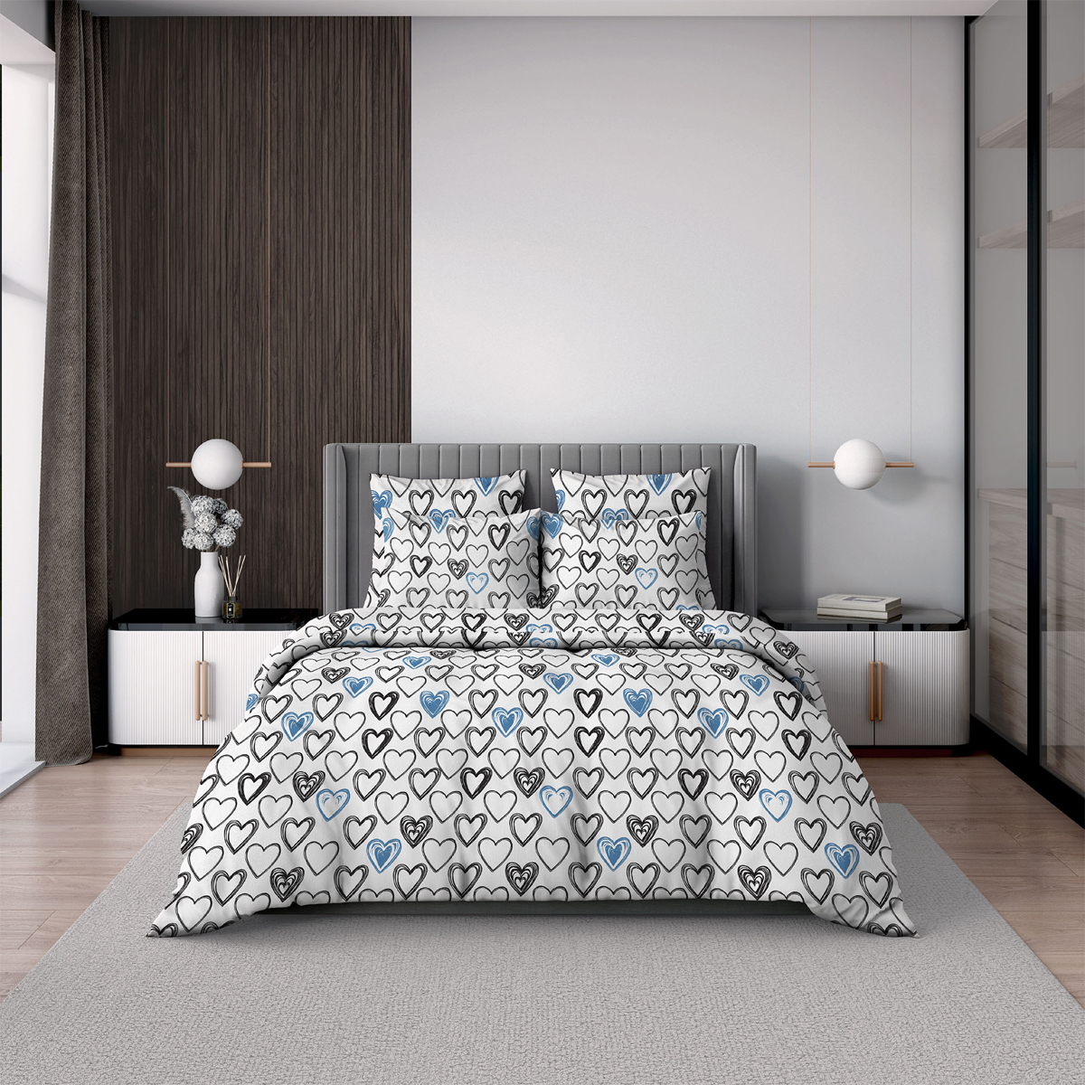 Комплект постельного белья Волшебная Ночь 1,5 сп нав. 50х70 см Cold heart