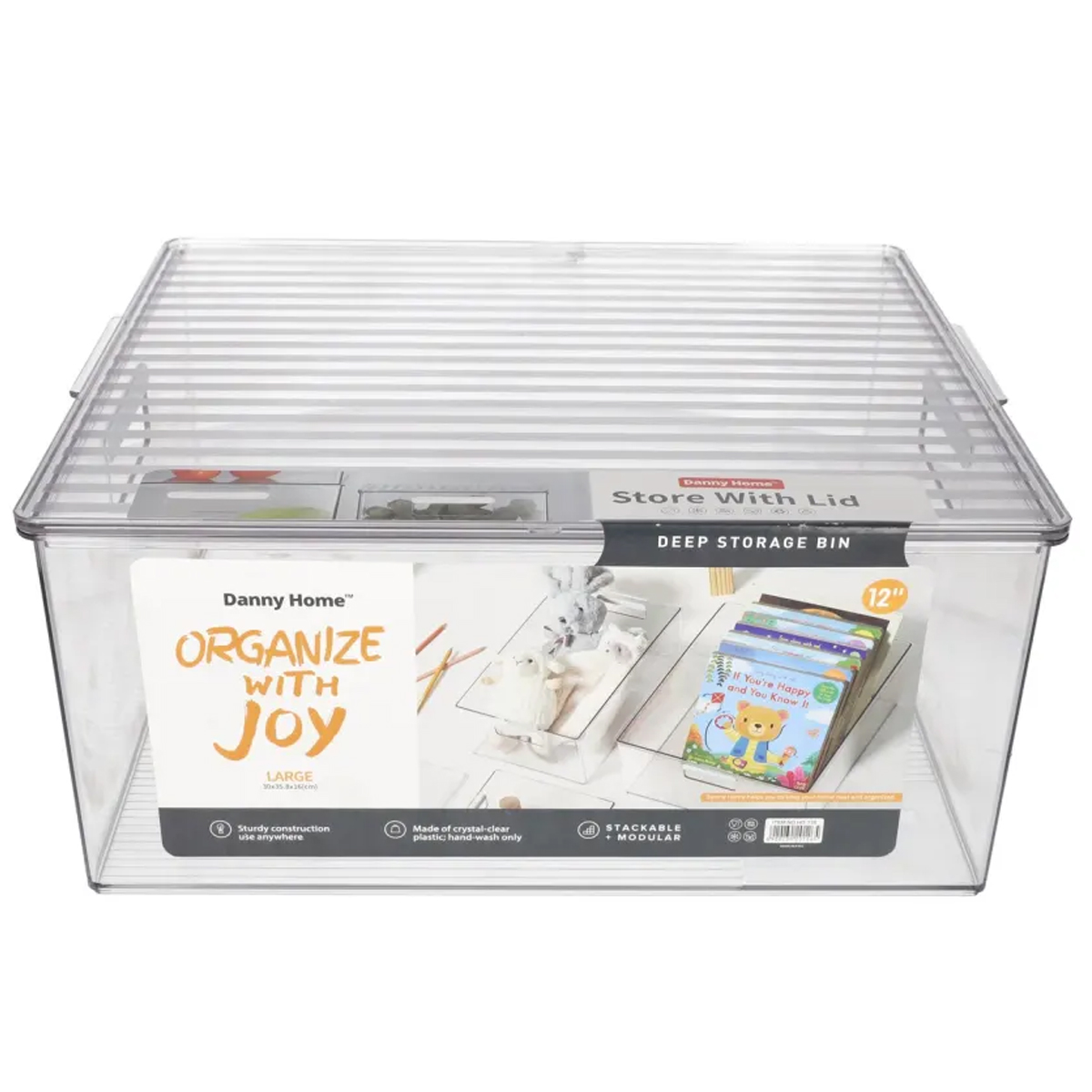 Контейнер для хранения DH 30х35,8х16см универсальный с крышкой HO-126 CN