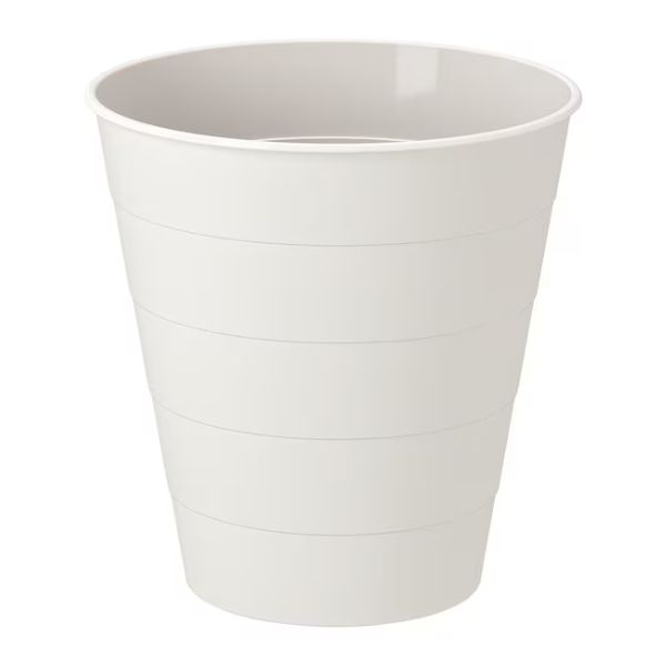 Корзина для бумаг IKEA белая 10 л 01.088.01.04.1