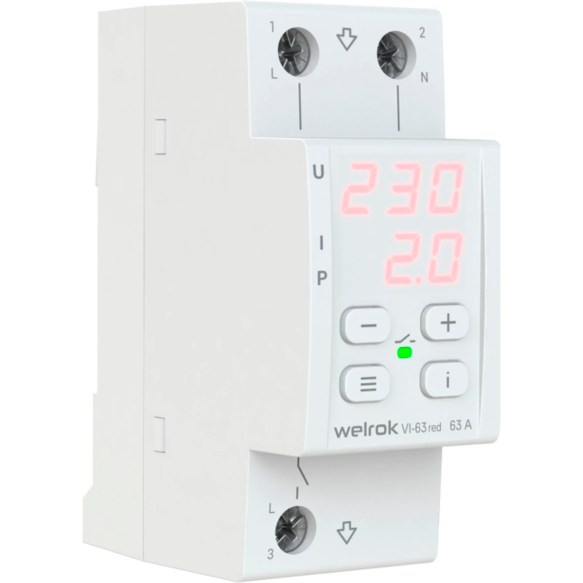 Реле напряжения с контролем тока Welrok VI-63