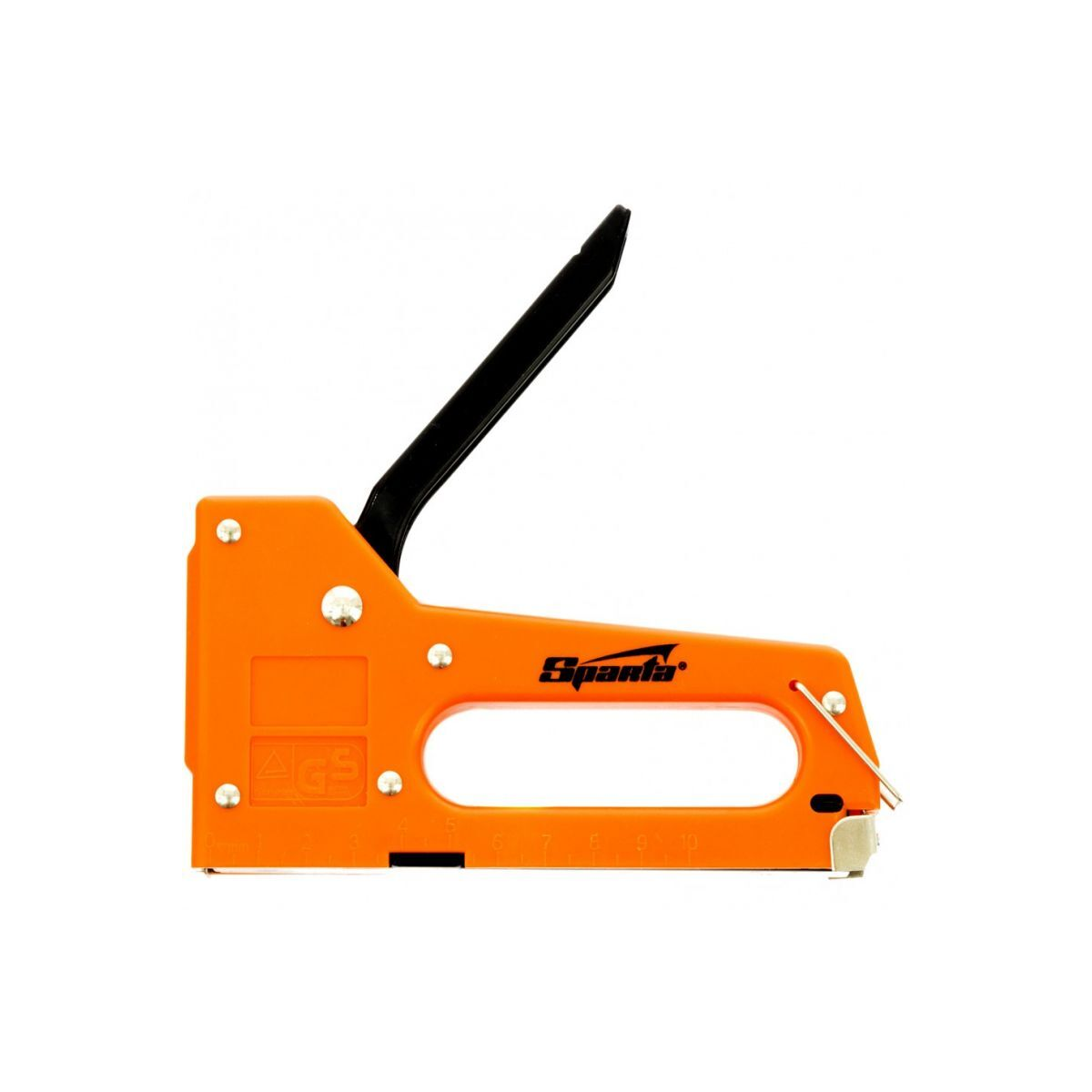 Степлер мебельный пластиковый, со скобами 100 шт, тип скобы 53, 4-8 мм// Sparta