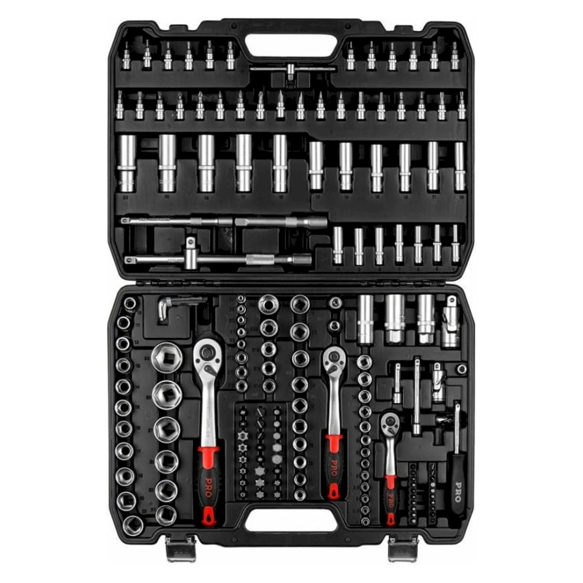 Набор головок и бит 172пр. 1/4",3/8",1/2" PRO STARTUL STUTTGART (PRO-172S)