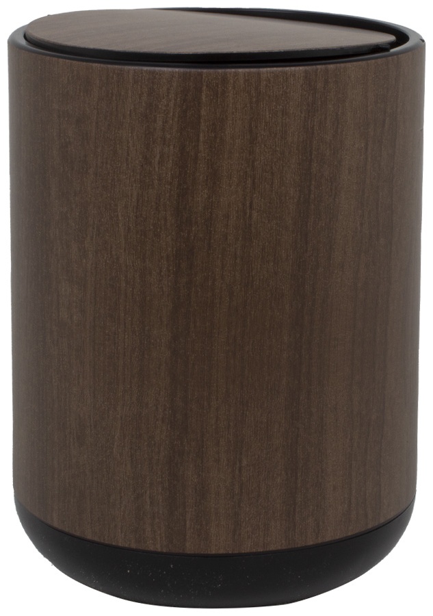 Контейнер для мусора с вращающейся крышкой 15л дизайн дерево Z243-8113 CN