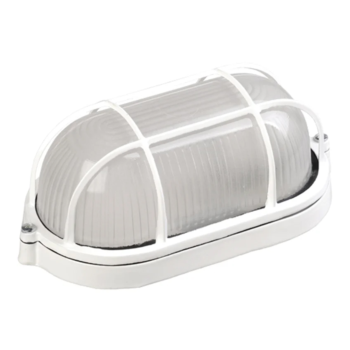 Светильник  НПП 1402 60Вт IP54 белый/овал с реш. ИЭК LNPP0-1402-1-060-K01