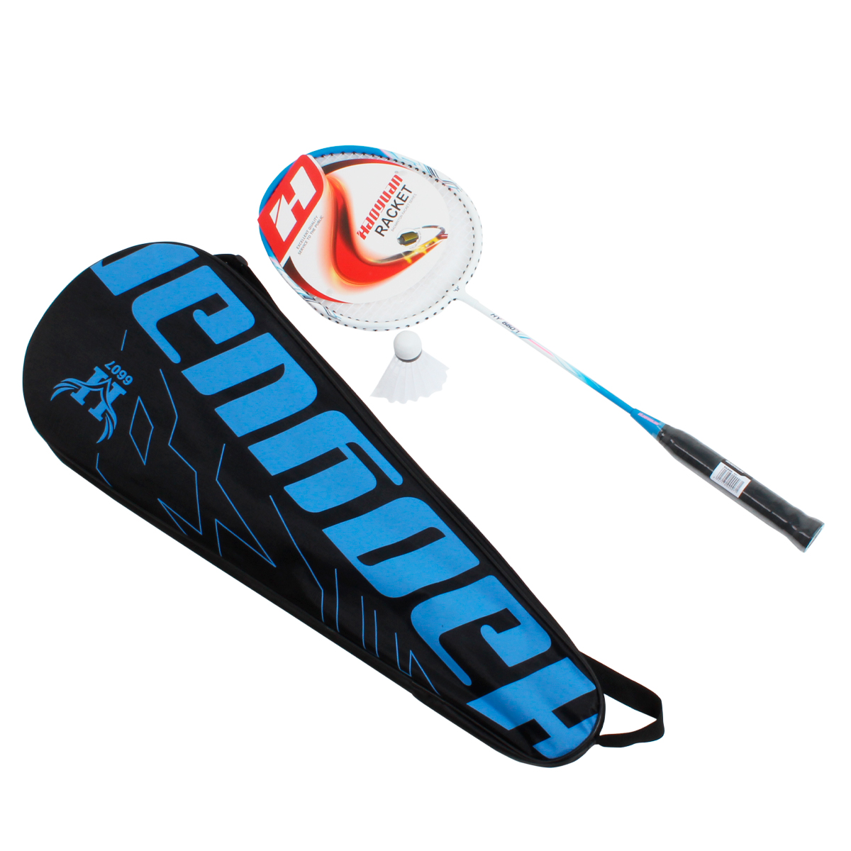 Набор для игры в бадминтон в чехле Haoyuan, 2 ракетки, 4 воланчика CN