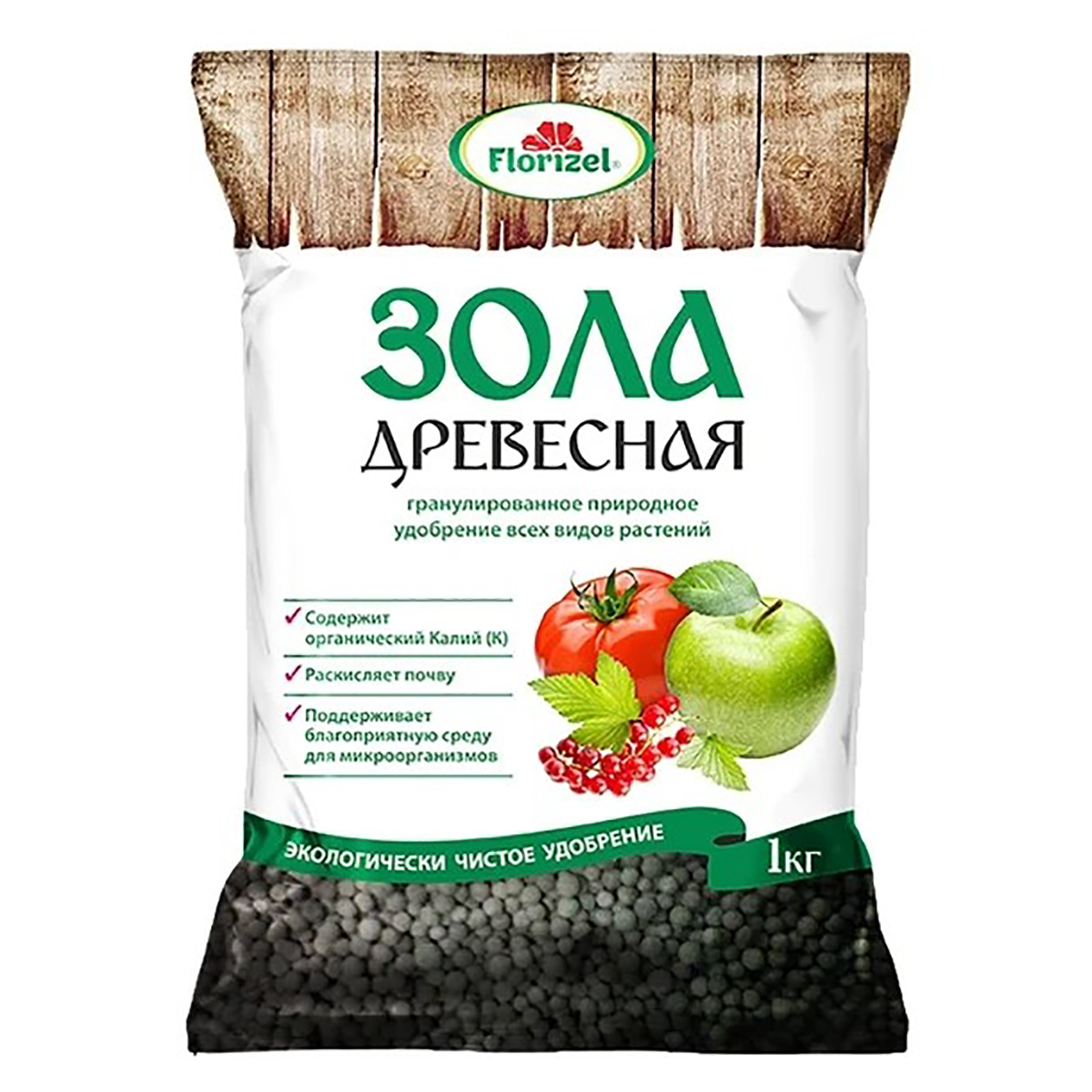 Зола древесная, Florizel 1кг.