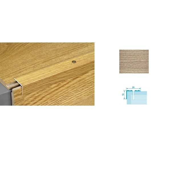 Профиль угловой  ПУ 03. дуб беленый.0,9м