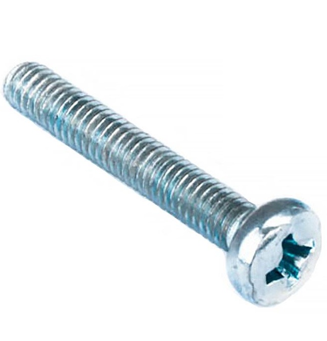 Винты пкр. DIN 7985 М6x20 с гайк.и шайб. (белый цинк 6 шт)