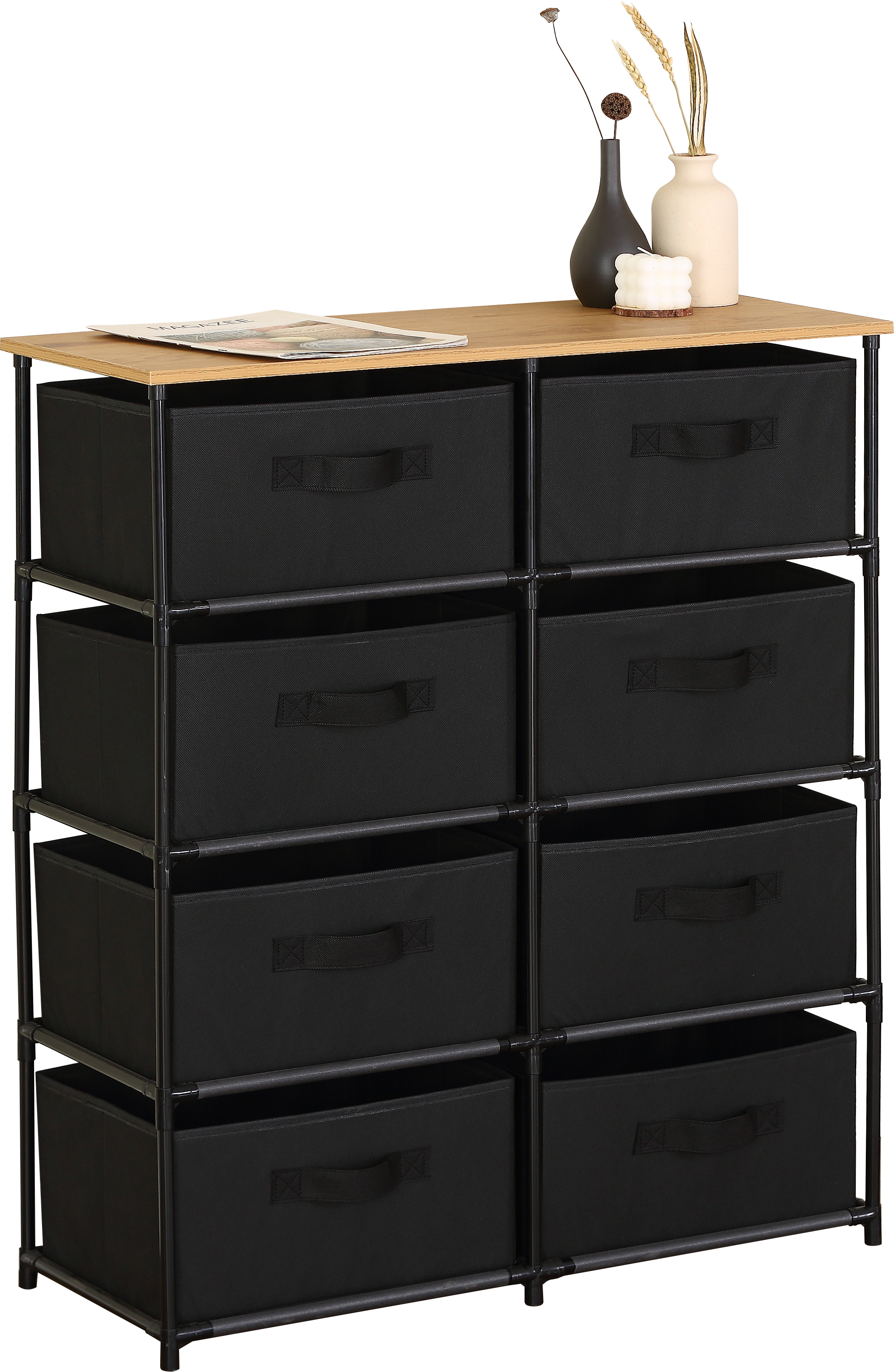 Комод широкий GDX 8 отделений 75,6х30х89 см CN