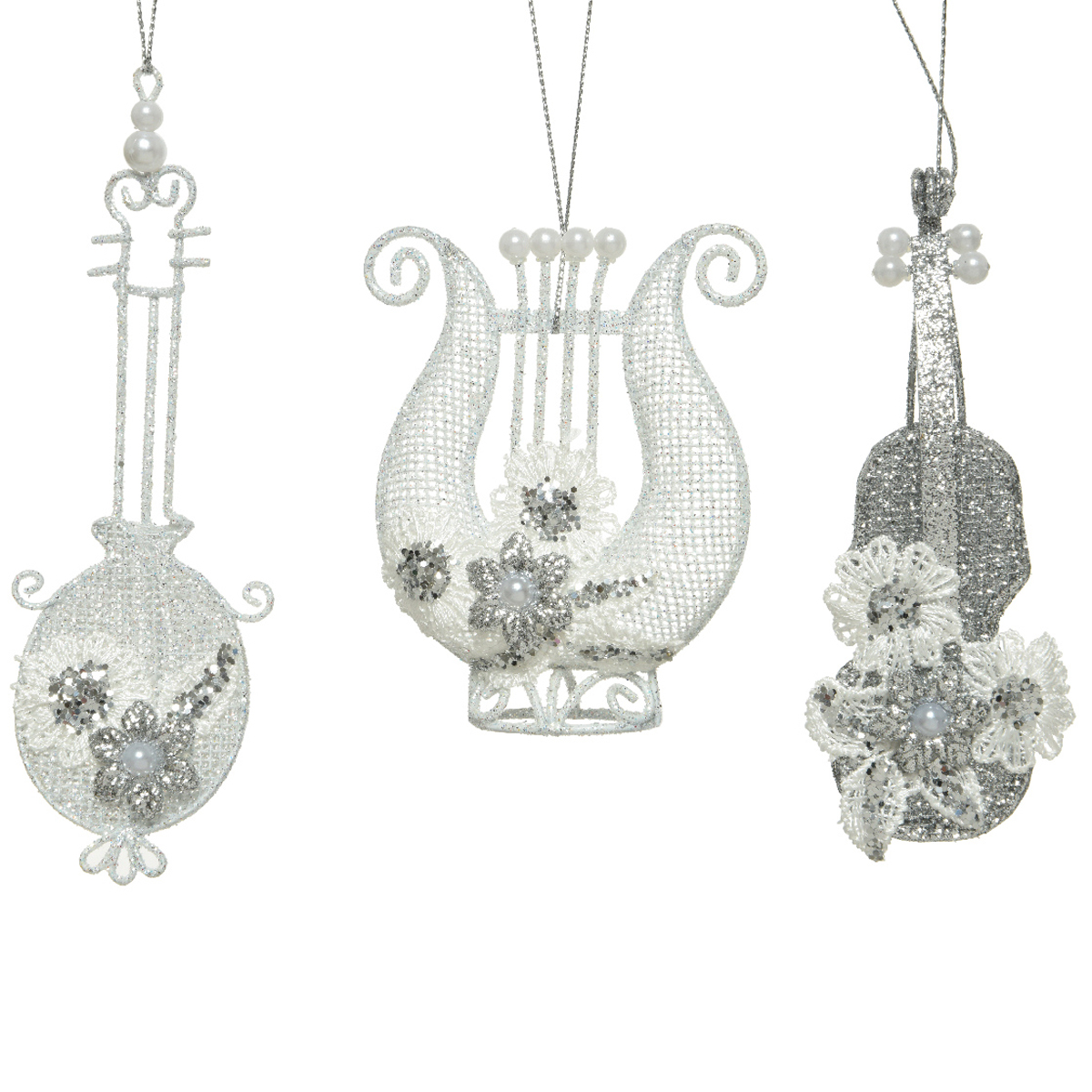 Украшение подвесное Музыкальные инструменты 2х5х12 см в ассорт. 020555 Kmg