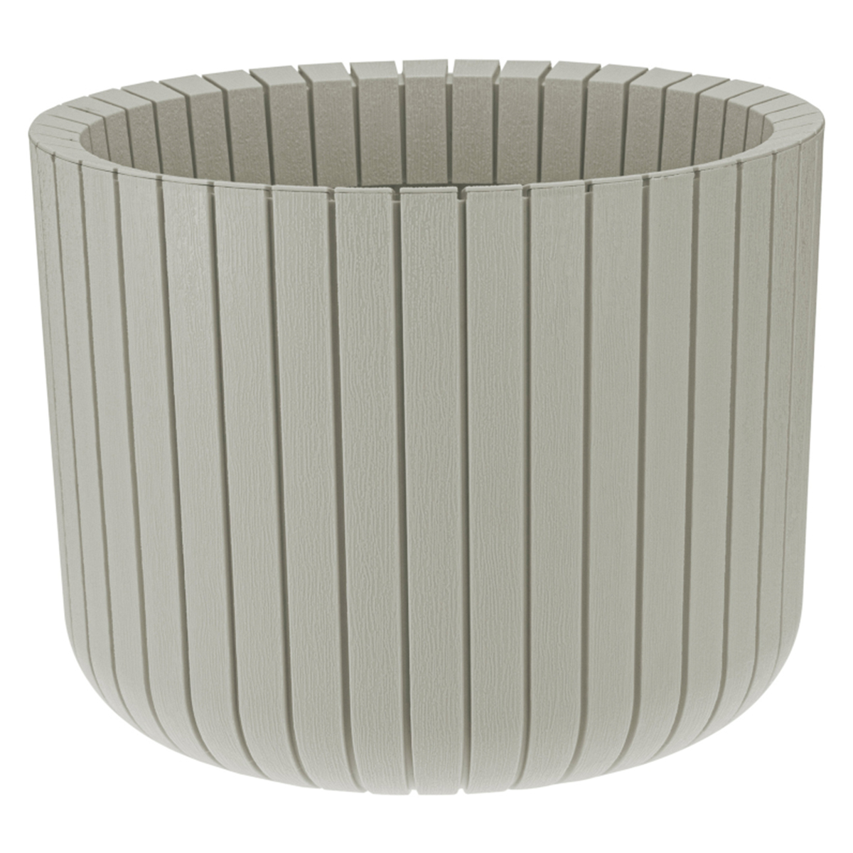 Кашпо IDEA ШАТО D250мм H200мм 8л белый ротанг