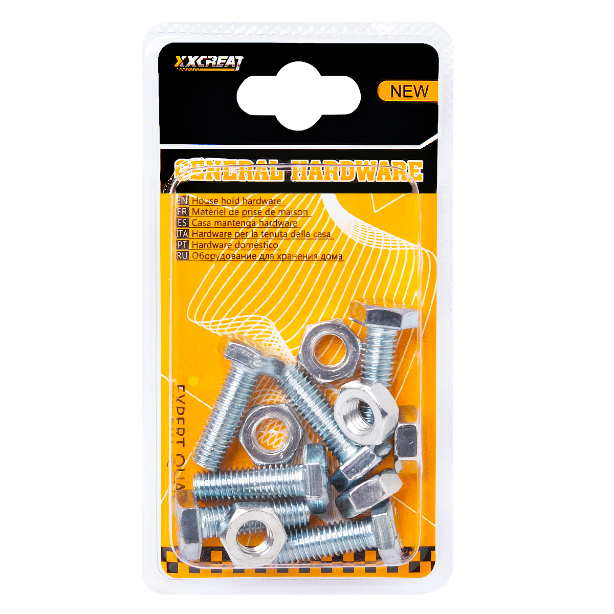 Болт с гайкой 8X30 (блистер)