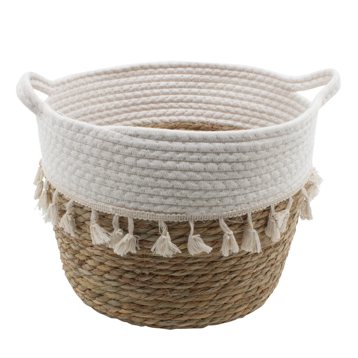 Корзина плетеная с кисточками L 30х23 см 838903 Kmg