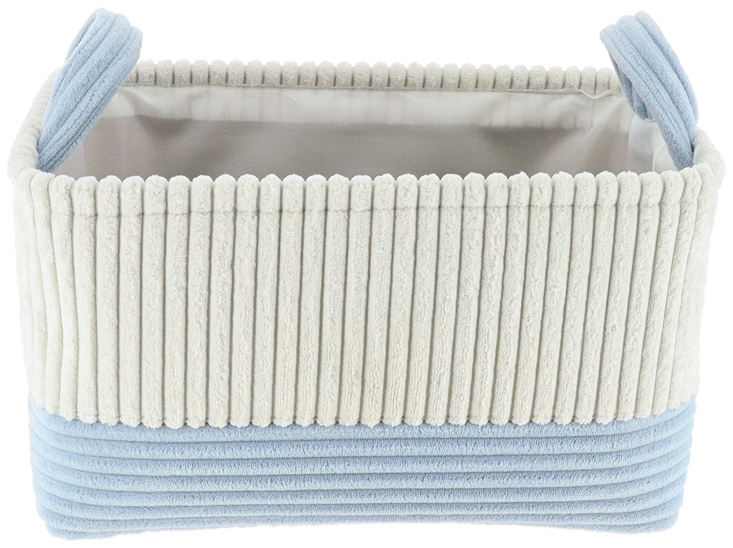 Корзина для хранение Tendance прямоугольная 33х26х20 см белый/голубой 84212112
