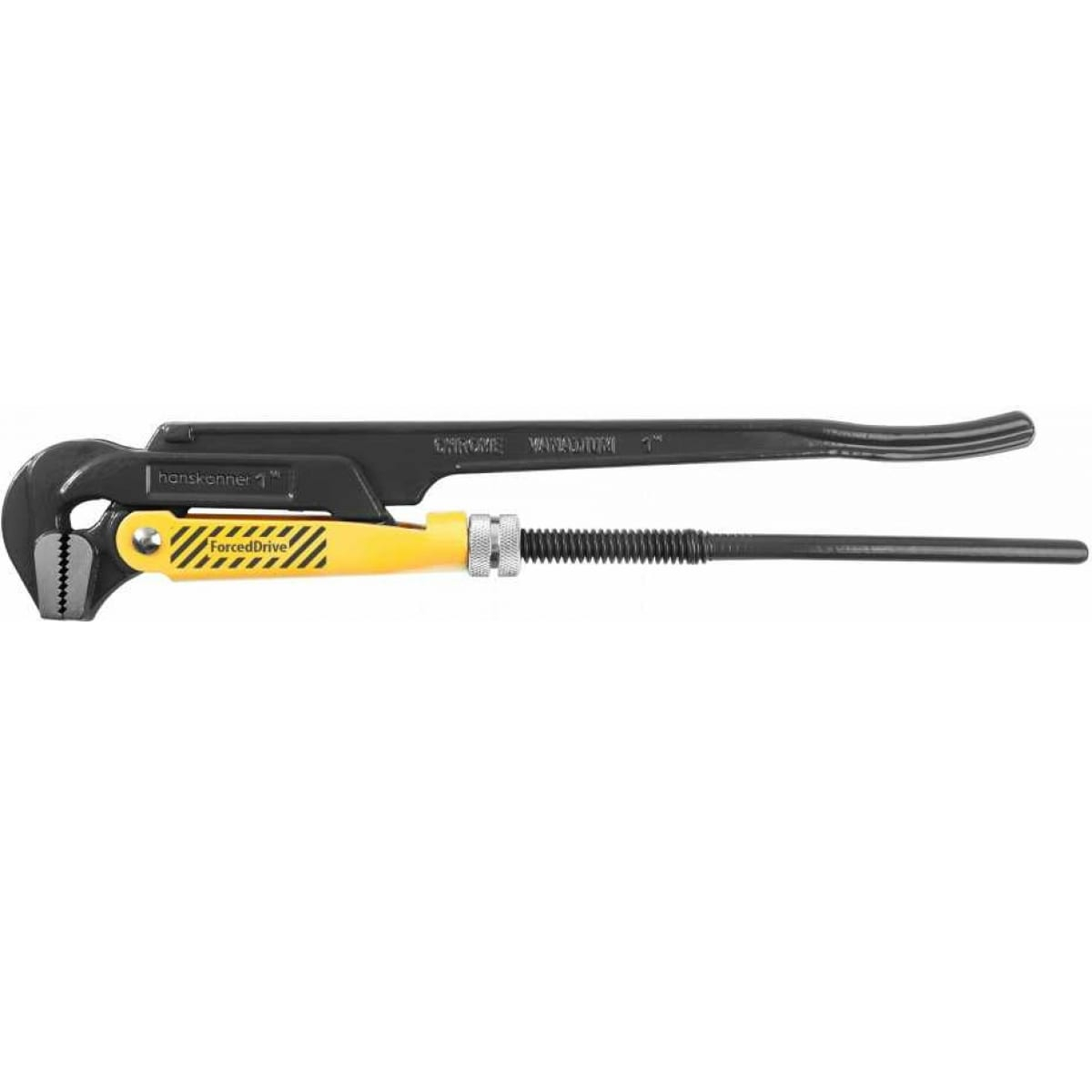 Ключ трубный рычажный 1 Hanskonner, HK1045-03-P1", №1, 300мм, 90°, CrV сталь, закалённые губки