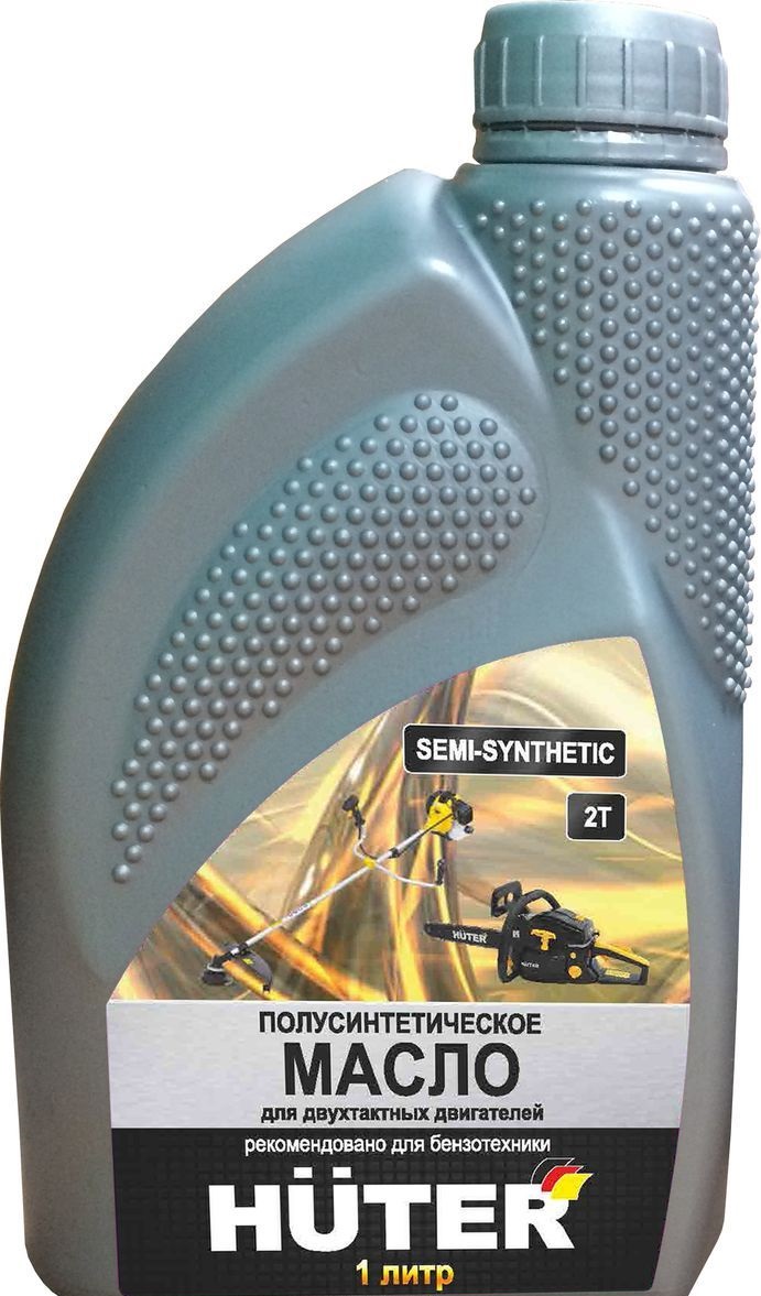 Масло полусинтетическое для двухтактных двигателей,для техники Huter,1л
