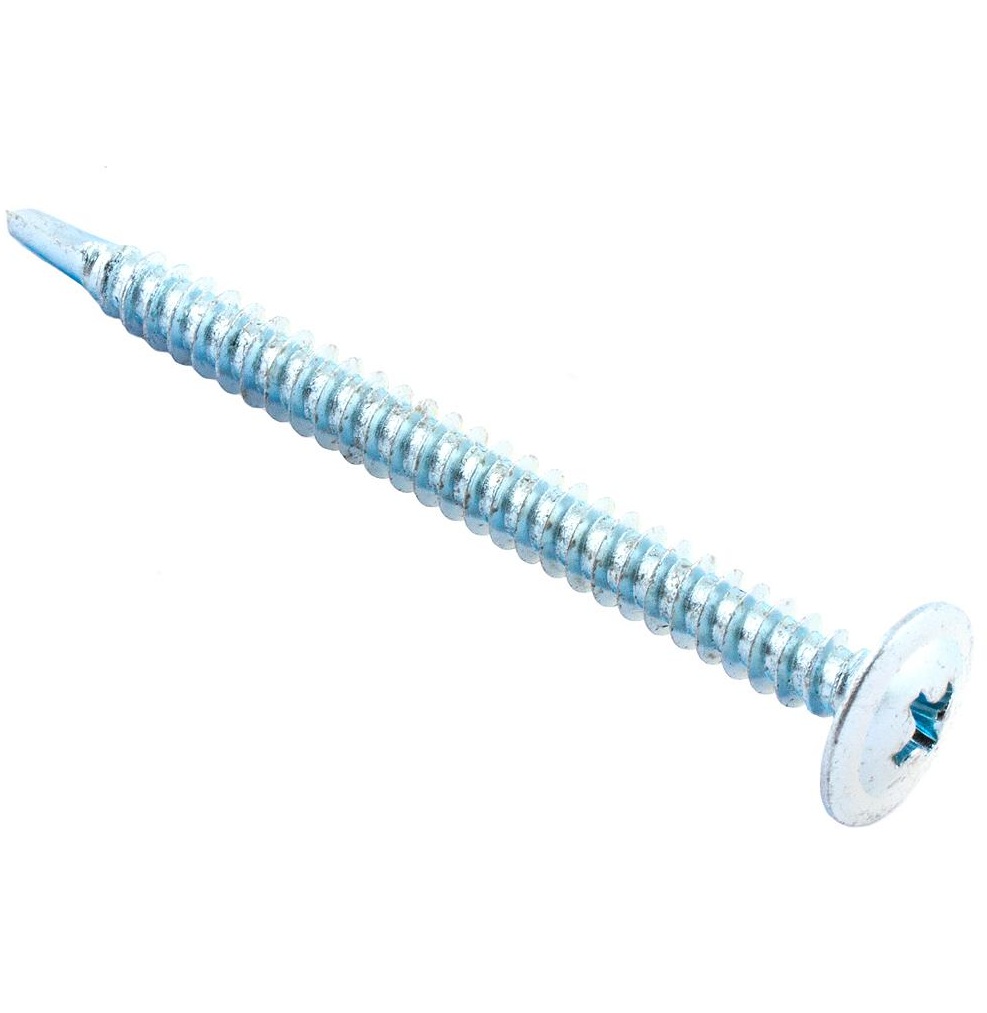 Саморезы для тонк. пластин с буром 4,2x75 (белый цинк 4 шт)