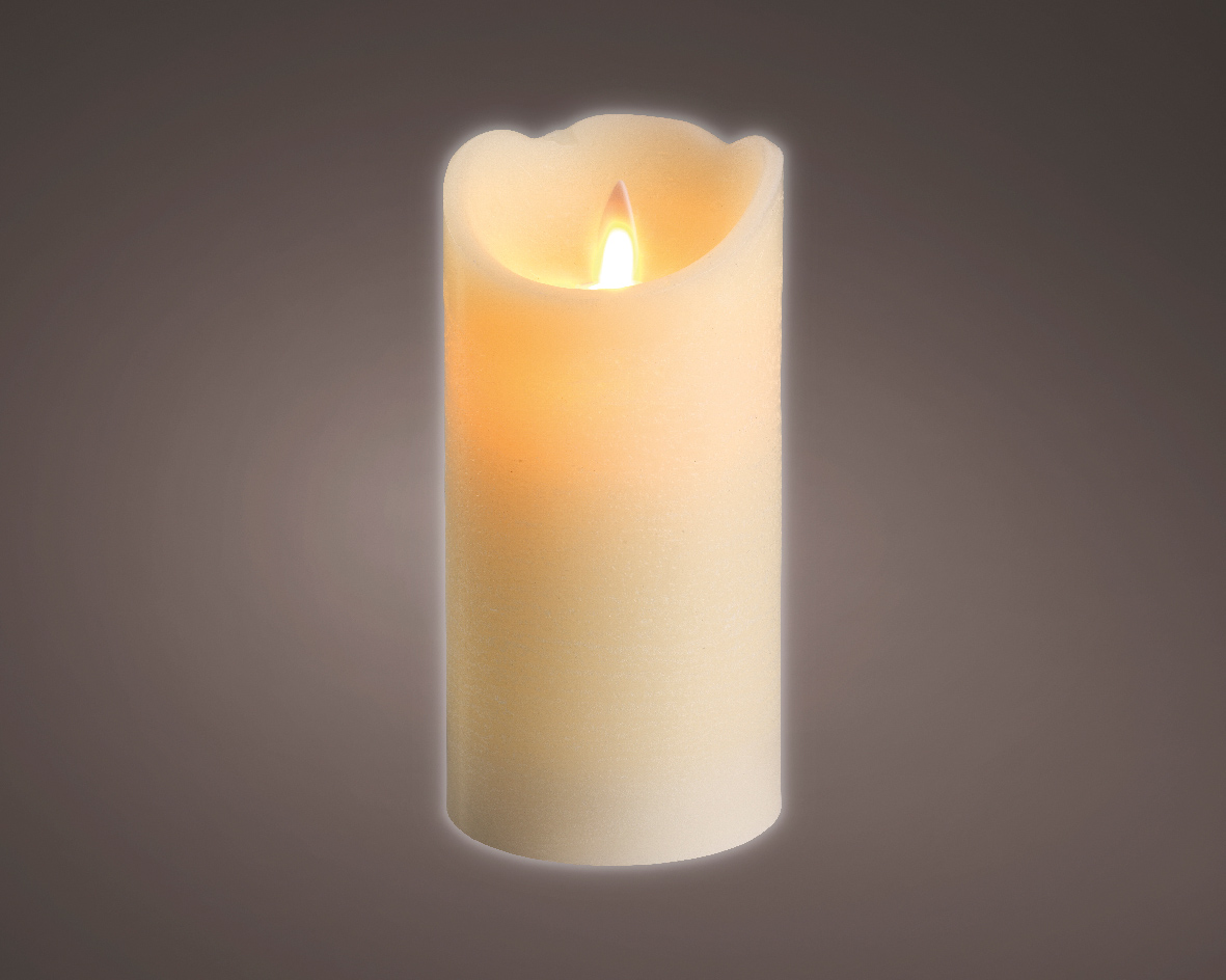 Свеча искусственная LED Н15 см cream/warm white 480599 Kmg