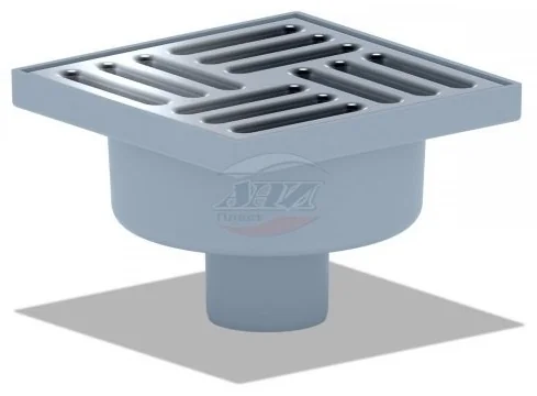 Трап Ани d50"прям 15*15 нерж.реш. нерегулир. сухой TQ5212