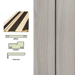 Доборный элемент ТЕЛЕСКОП 10х150х2050 ПВХ ясень пепельный Доборный элемент ТЕЛЕСКОП 10х150х2050 ПВХ ясень пепельный