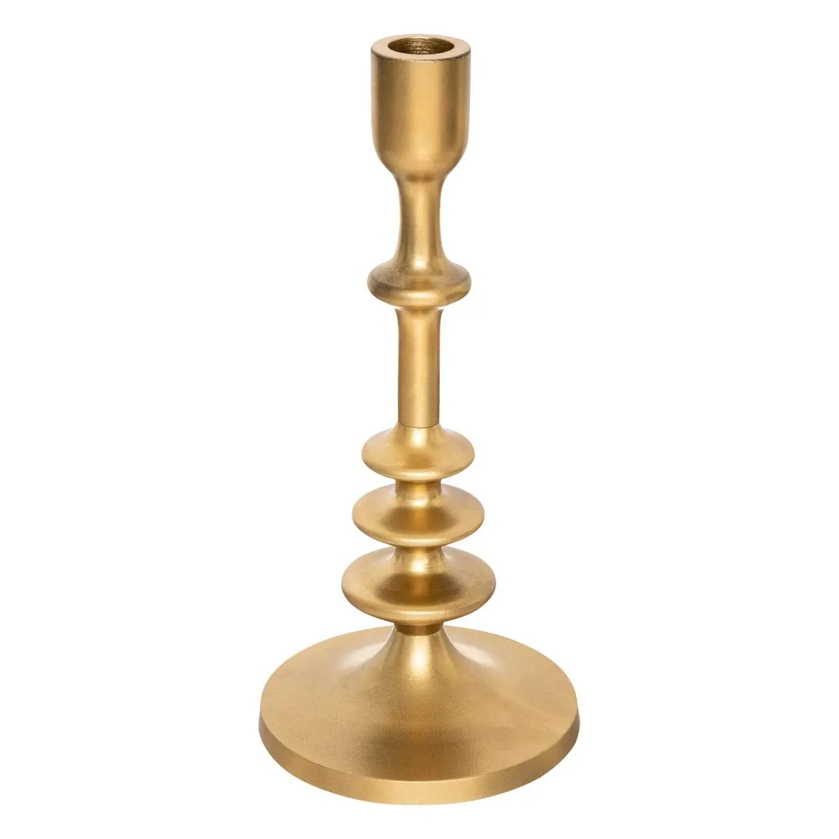 Подсвечник Atmosphera для конусной свечи 26 см золото 164217B