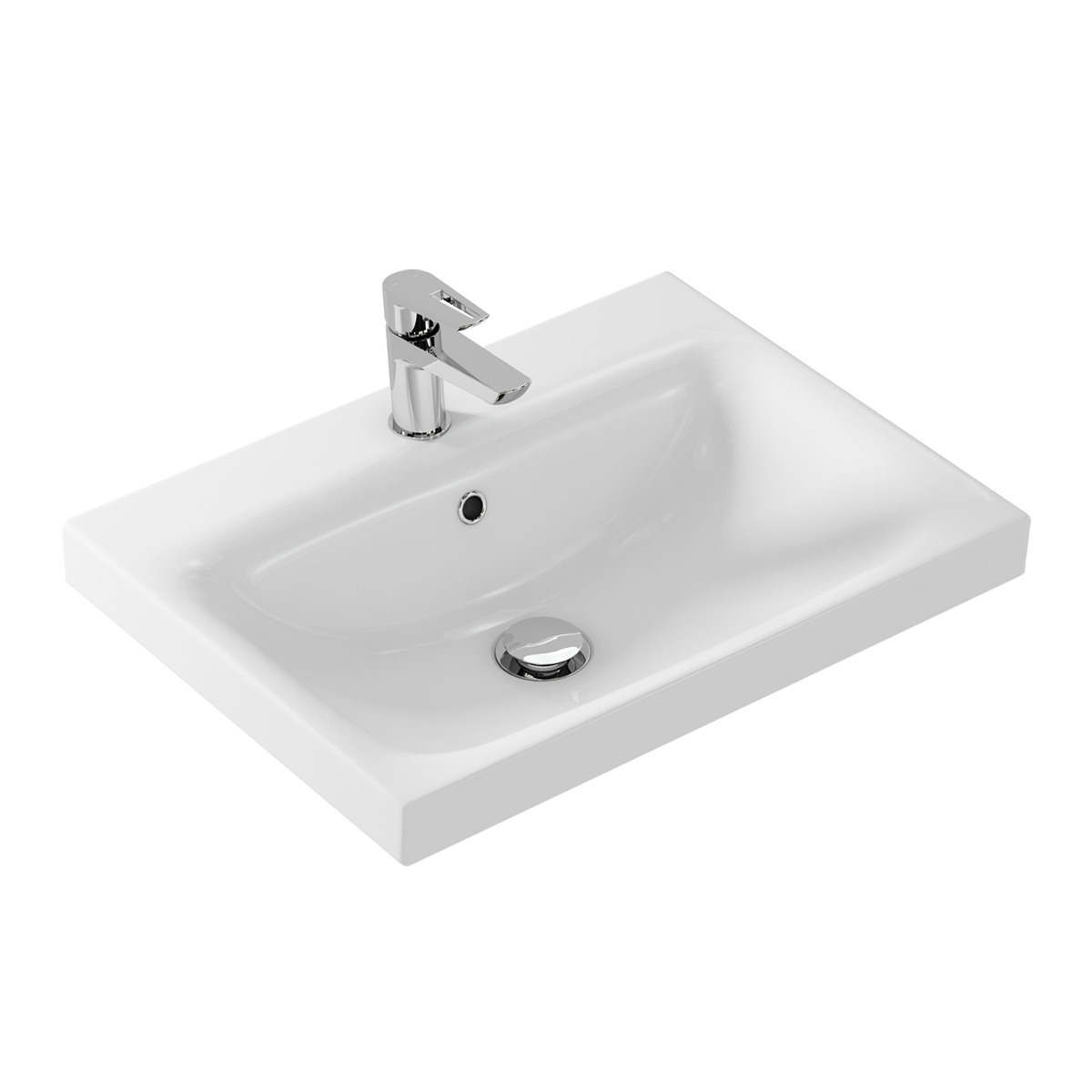 Раковина Cersanit мебельная MODUO 60 1 отв.арт.62812