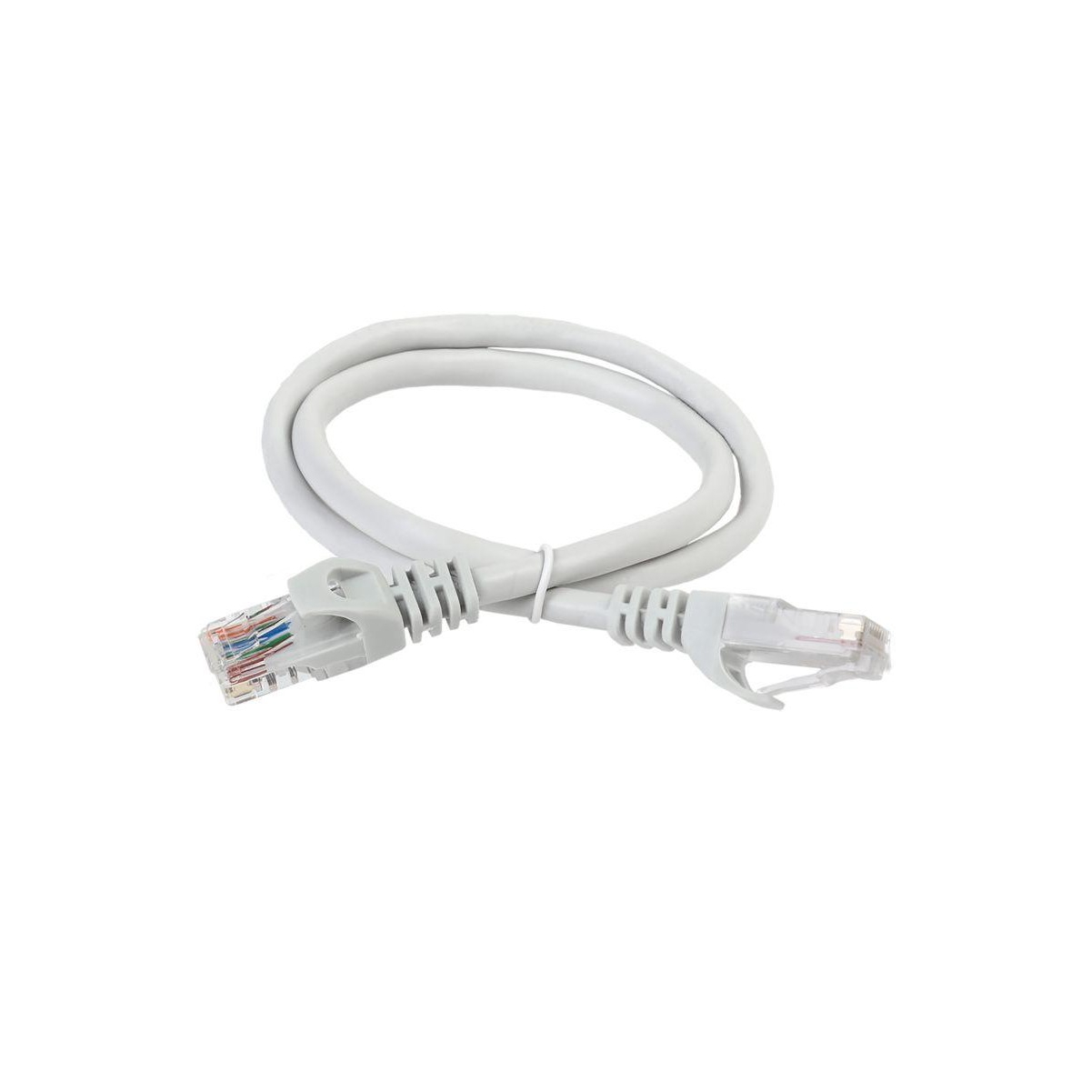 Патч-корд кабель UTP кат.5Е , 0,5м, серый  ITK   PC01-C5EU-05M