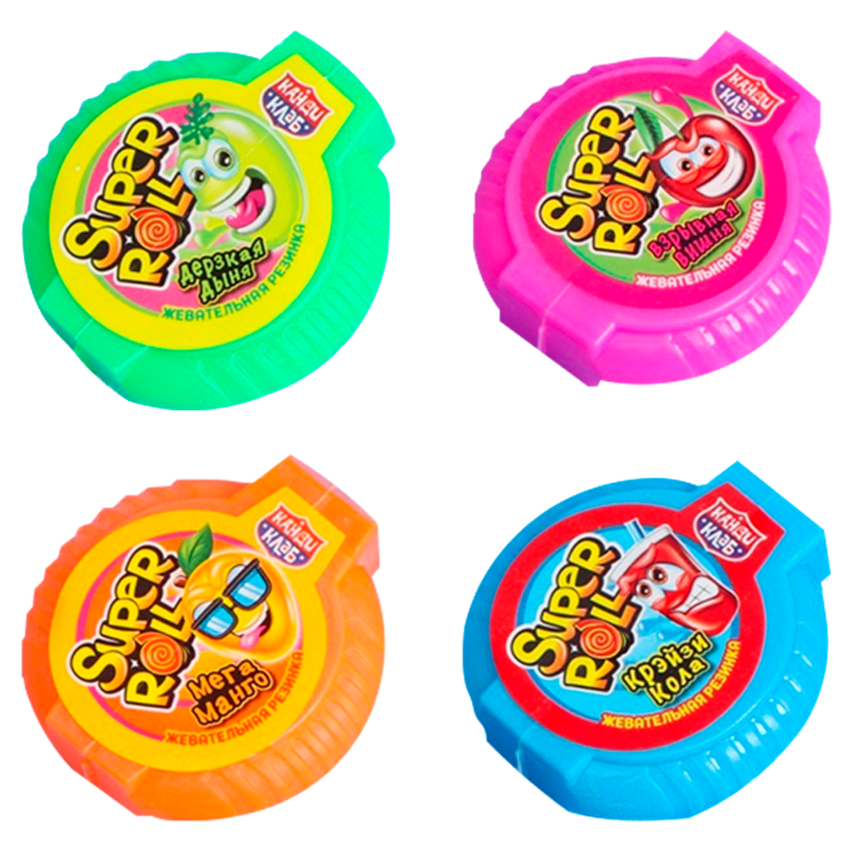 Резинка жевательнаяSuper Roll ассорти 10г GUM006-2