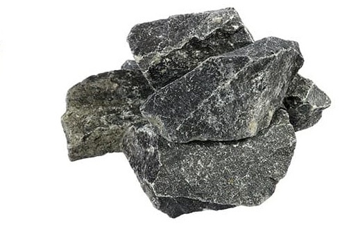 Камень Банные штучки, Габбро-Диабаз, колотый, средняя фракция (70-120 мм), 20 кг 03305